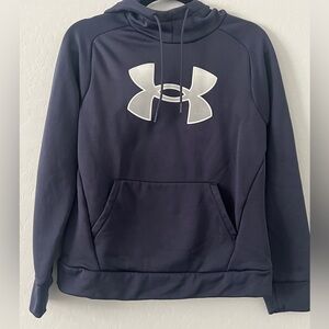 Under Armour Women's Dark Blue Pullover Hoodie - Small